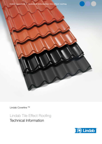 Lindab Tile Effect Roofing Technical Information