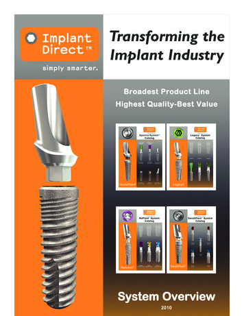 Transforming The Implant Industry - Mikodental