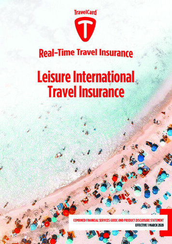 Leisure International Travel Insurance