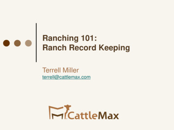 Ranching 101: Ranch Record Keeping - Tscra 