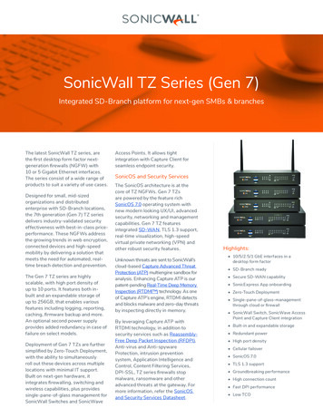 SonicWall TZ Series (Gen 7) - Firewalls 