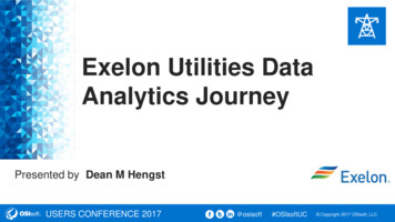 Exelon Utilities Data Analytics Journey - OSIsoft