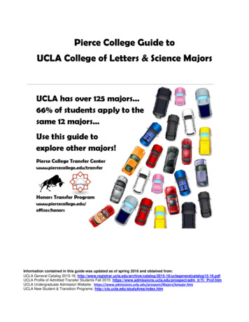 Pierce College Guide To UCLA College Of Letters & Science .