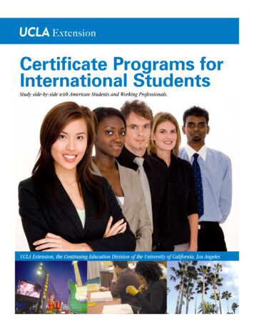 Certificate Programs For International Students