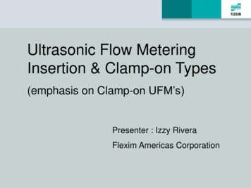 Ultrasonic Flow Metering Insertion & Clamp-on Types