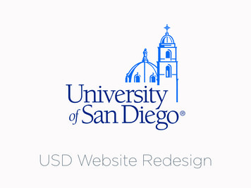 USD Website Redesign - University Of San Diego