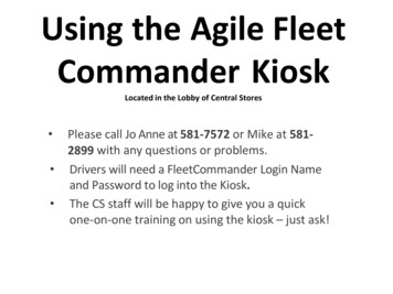 Using The Fleet Commander Kiosk - EIU