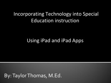 Using IPad And IPad Apps - University Of Minnesota