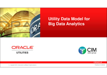 Utility Data Model For Big Data Analytics