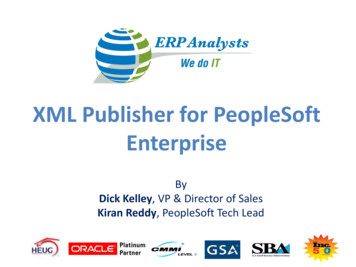 XML Publisher For PeopleSoft Enterprise