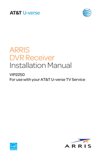 ARRIS DVR Receiver Installation Manual