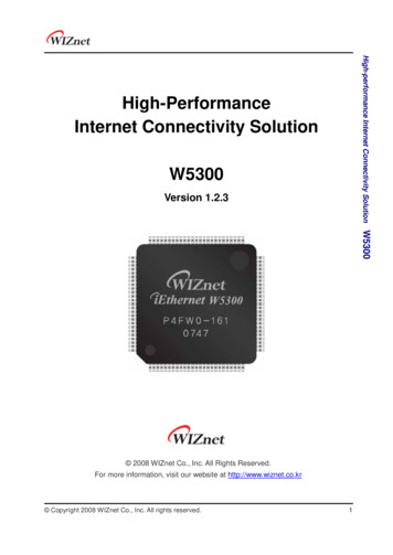 High High-Performance Internet Connectivity Solution W5300