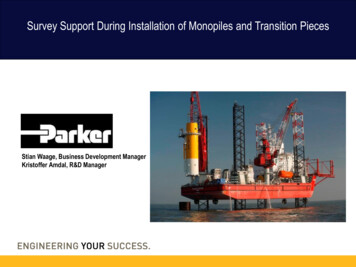 Survey Support During Installation Of Monopiles And .