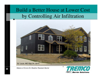 Build A Better House At Lower Cost By Controlling Air .