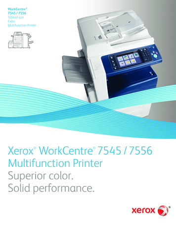 WorkCentre 7545 / 7556 Multifunction Printer Solid .