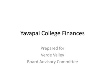Yavapai College Finances - Y C