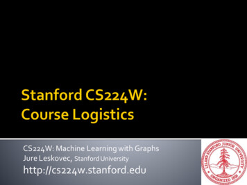 CS224W: Machine Learning With Graphs Jure Leskovec, Http .