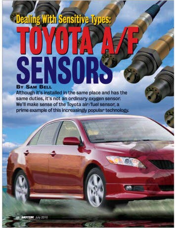Dealing With Sensitive Types: TOYOTA A/F SENSORS