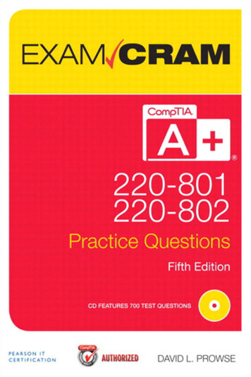 CompTIA A 220-801 And 220-802: Authorized Practice .