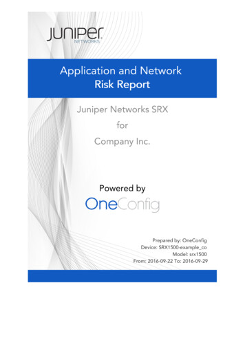 Application And Network Risk Report