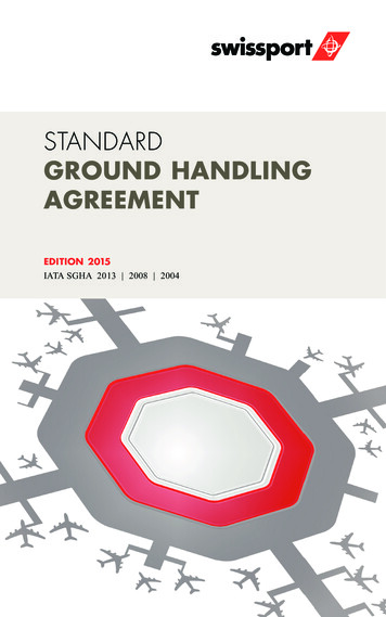 STANDARD GROUND HANDLING AGREEMENT - Swissport
