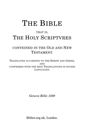 Geneva Bible 1599 - Veritasmc 