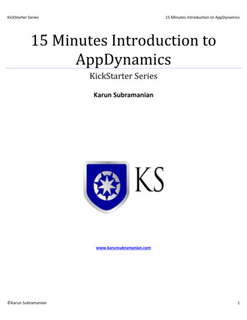 15 Minutes Introduction To AppDynamics