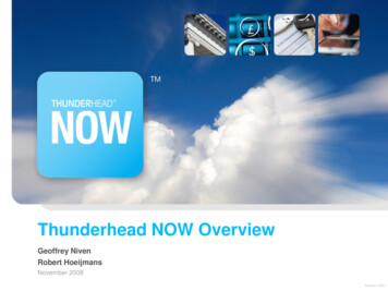 Thunderhead NOW Overview - Nethotel