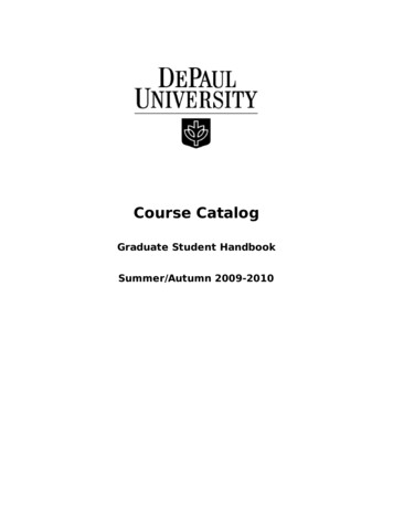 Course Catalog - DePaul University