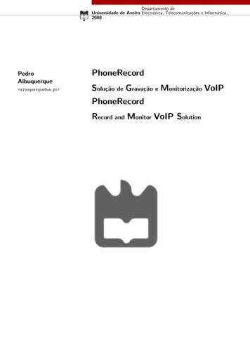 PhoneRecord - Record And Monitor VoIP Solution