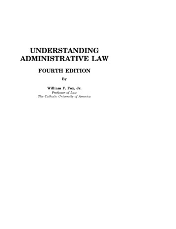 UNDERSTANDING ADMINISTRATIVE LAW - LexisNexis