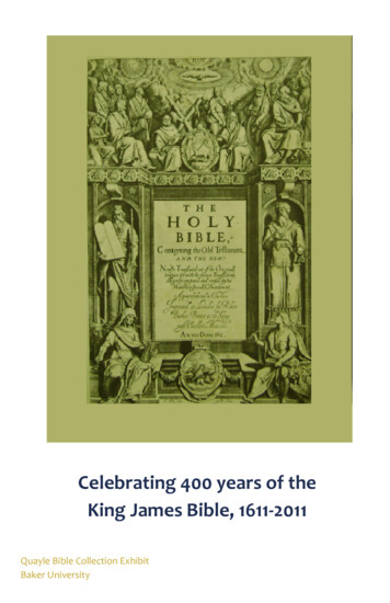 Celebrating 400 Years Of The King James Bible, 1611-2011