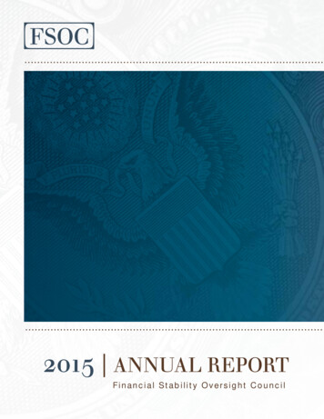 2015 ANNUAL REPORT - Treasury