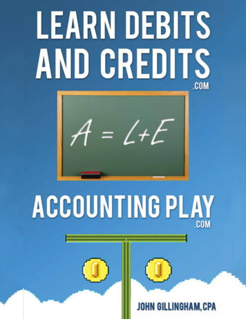 Learn Debits And Credits - Accounting Play