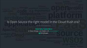 Is Open Source The Right Model In The Cloud Rush Era?