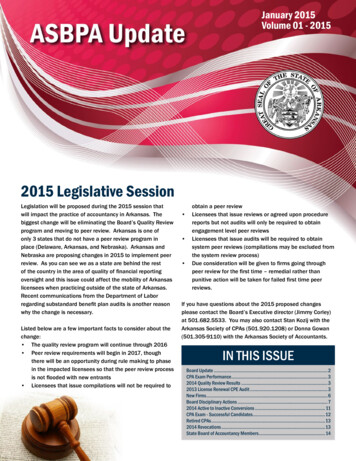 2015 Legislative Session - Asbpa.arkansas.gov