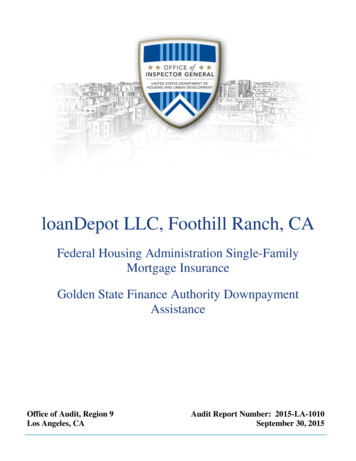 LoanDepot LLC, Foothill Ranch, CA