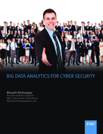 BIG DATA ANALYTICS FOR CYBER SECURITY