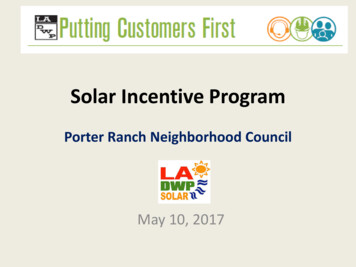 Solar Incentive Program - PRNC