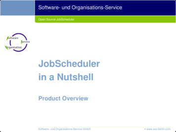 JobScheduler In A Nutshell - Sos-berlin 
