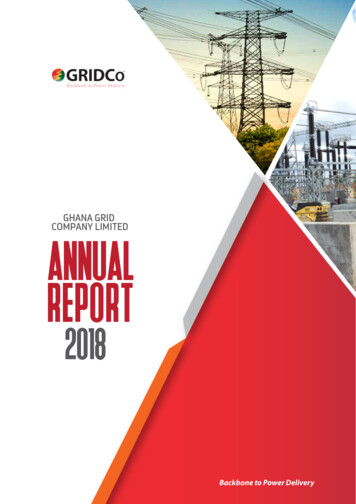 GHANA GRID COMPANY LIMITED ANNUAL REPORT 2018