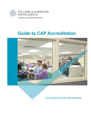 Guide To CAP Accreditation