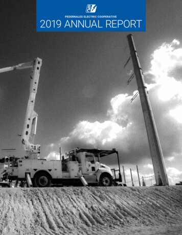 PEDERNALES ELECTRIC COOPERATIVE 2019 ANNUAL REPORT