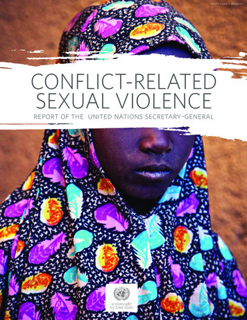 CONFLICT-RELATED SEXUAL VIOLENCE - United Nations