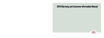 2019 Kia Warranty And Consumer Information Manual