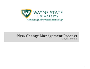 New Change Management Process - Tech.wayne.edu