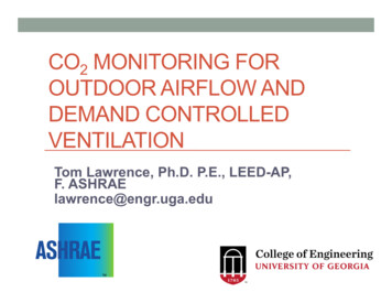 CO2 MONITORING FOR OUTDOOR AIRFLOW AND DEMAND 
