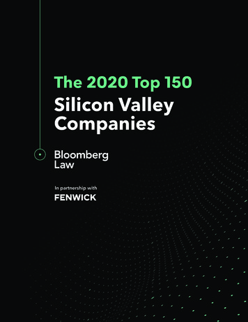 The 2020 Top 150 Silicon Valley Companies - Fenwick & West 