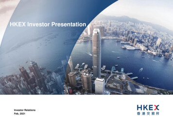 HKEX Investor Presentation