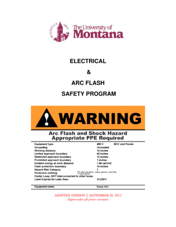 Electrical Arc Flash Safety Program Adopted Ver 2